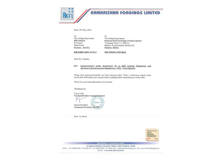 Press Release 10th May 2022