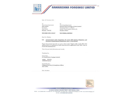 Press Release 10th October, 2022