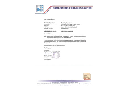 Press Release – 3rd January 2022