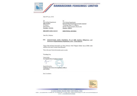 Press Release 8th June 2022
