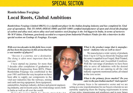 Ramkrishna Forgings Limited Forging a Strong Future  Industrial Products Finder