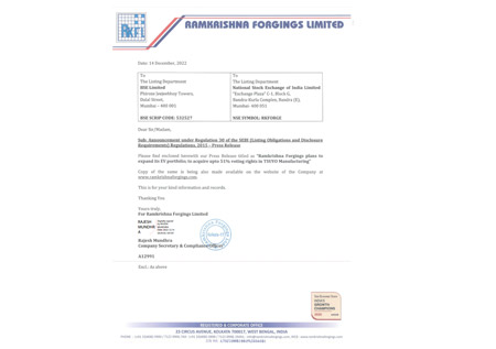 Press Release – 20 January, 2023